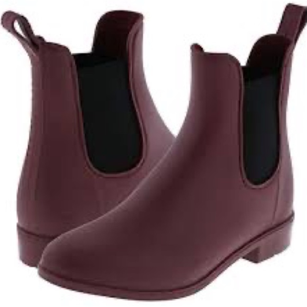 Capelli of New York Matte Burgundy Chelsea Rain Boots Size 11